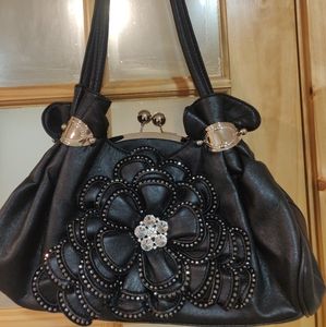 Black Embellished Bag